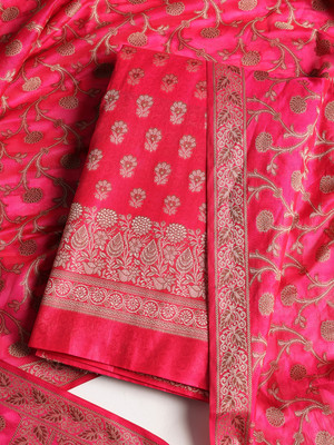 Meena Bazaar Chanderi Printed Salwar Suit Material