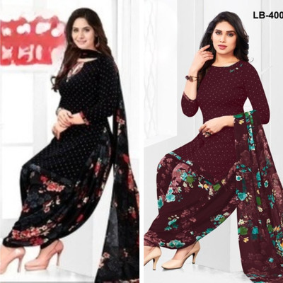 Wonaya Fab Crepe Printed Salwar Suit Material