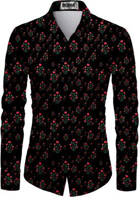 BDR ENTERPRISE Cotton Blend Printed Shirt Fabric
