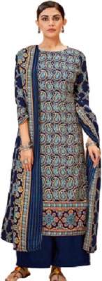 LALIT TEXTILES Acrylic Blend Printed Salwar Suit Material