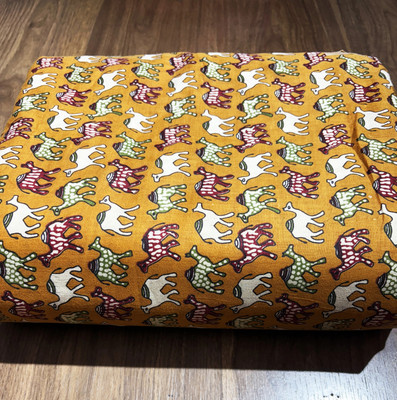 Rajasthali Pure Cotton Animal Print Kurta Fabric