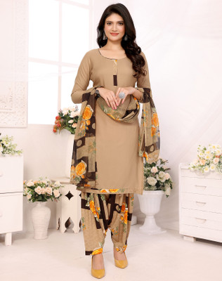 Om Creation Crepe Printed Salwar Suit Material