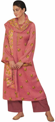 Soul Essence Wool Printed Salwar Suit Material