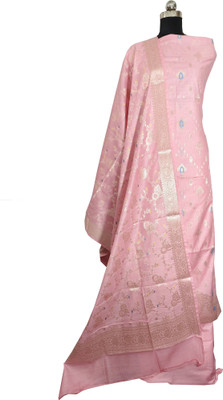 Naveera Pure Cotton Self Design Salwar Suit Material