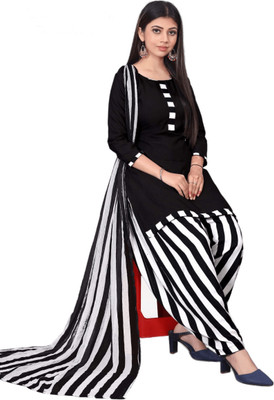 Hidhasha Crepe Printed Salwar Suit Material