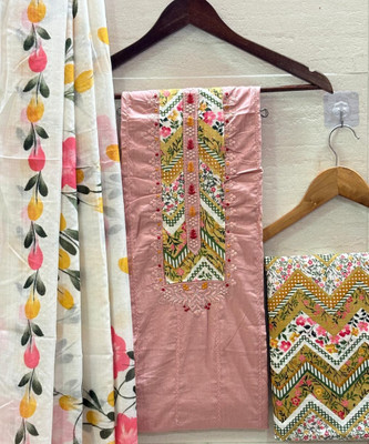 krishna boutique Pure Cotton Printed Salwar Suit Material