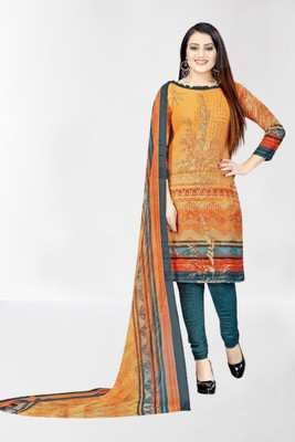 Om Creation Crepe Printed Salwar Suit Material
