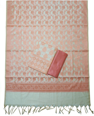The SDF India Cotton Silk Self Design Salwar Suit Material