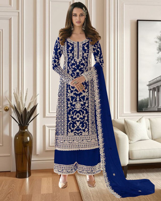 Dealbazaars Corporation Net/Lace Embroidered, Embellished, Self Design Salwar Suit Material