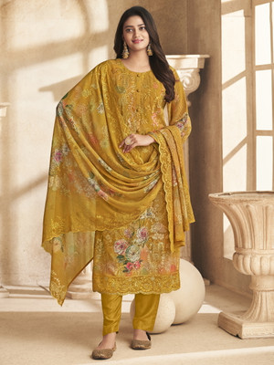 Stylee Lifestyle Georgette Printed Salwar Suit Material