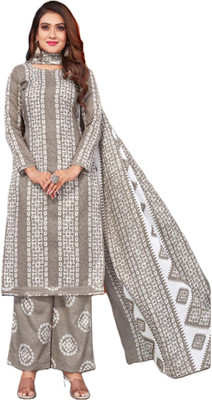 RAJGLOBAL Cotton Blend Printed Salwar Suit Material