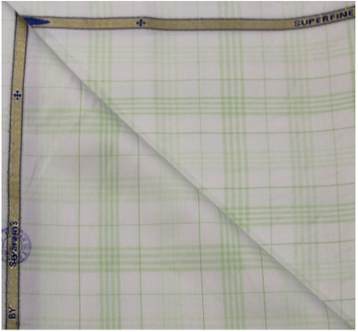 siyarams Pure Cotton Checkered Shirt Fabric