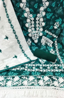 Sanila Cotton Blend Embroidered Kurta & Churidar Material