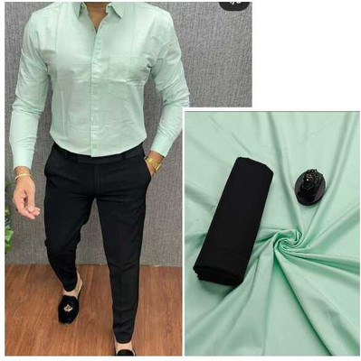 Jai Khodiyar Fashion Polycotton Solid Shirt & Trouser Fabric