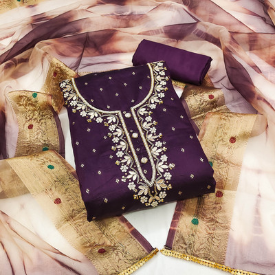 Kimisha Modal Embellished Salwar Suit Material