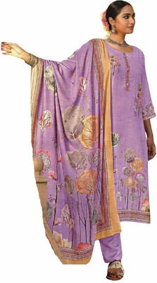 Soul Essence Wool Printed Salwar Suit Material