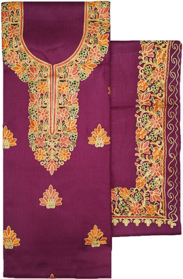 Soul Essence Wool Embroidered Salwar Suit Material