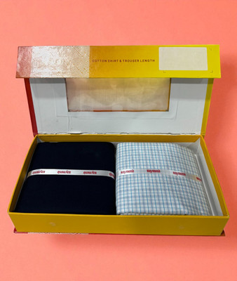 Raymond Cotton Blend Checkered Shirt & Trouser Fabric