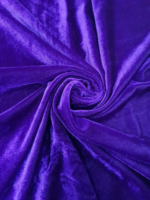 KDPM Velvet Solid Multipurpose Running Fabric