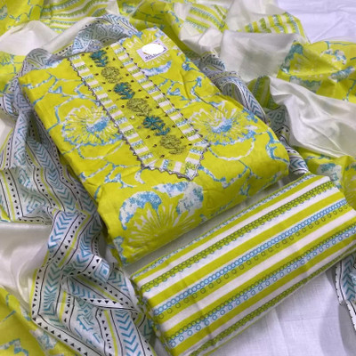 JENSUITS Pure Cotton Printed Salwar Suit Material