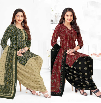 laxmi creation Crepe Printed Salwar Suit Material