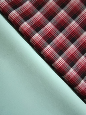 s n textiles Cotton Blend Solid, Checkered Shirt Fabric
