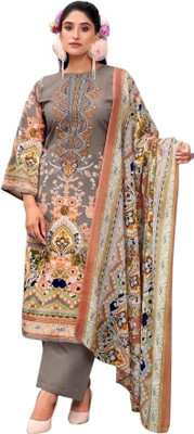 Zeba Zain Boutique Pure Cotton Floral Print Salwar Suit Material