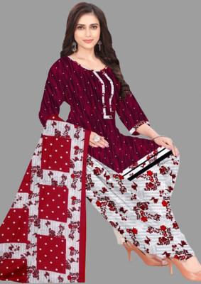 THIRA Crepe Printed Salwar Suit Material