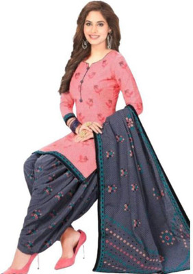 INITHI Crepe Printed Salwar Suit Material
