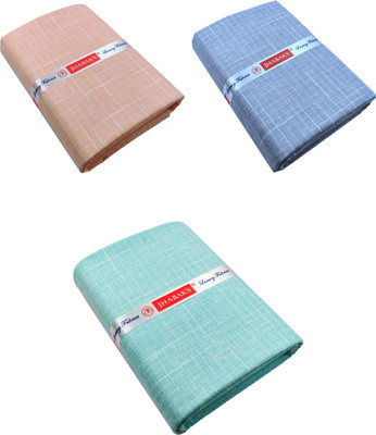 JHABAK'S Cotton Linen Blend Self Design Shirt Fabric