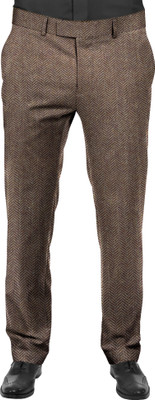 Bigreams Wool Self Design Trouser Fabric