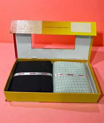 Raymond Cotton Blend Checkered Shirt & Trouser Fabric