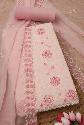 soch Chiffon Embroidered Salwar Suit Material