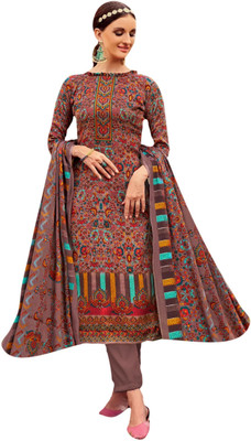 Rosaniya Wool Printed Salwar Suit Material