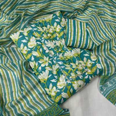krishna boutique Pure Cotton Printed Salwar Suit Material