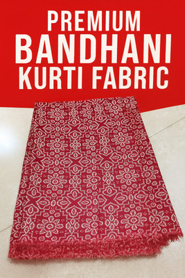 KARIHA Cotton Silk Geometric Print Kurta Fabric