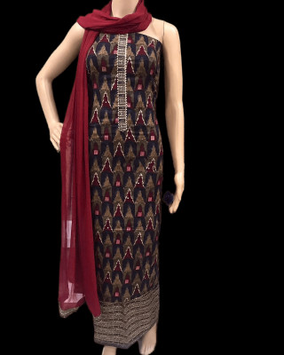 Jenisha Pure Cotton Printed Salwar Suit Material