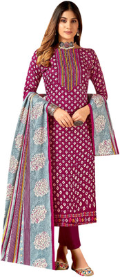 Rosniya Wool Printed Kurta & Churidar Material