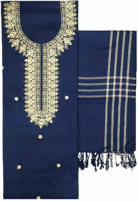Kashmiri Wool Embroidered Salwar Suit Material
