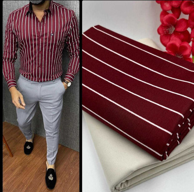 tmcretion Polycotton Solid, Striped Shirt & Trouser Fabric