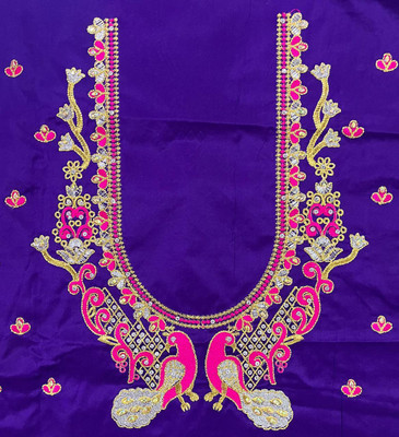 VLIPCARTZ Cotton Silk Embroidered Blouse Material