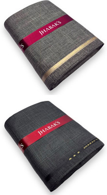 JHABAK'S Viscose Rayon Self Design Trouser Fabric