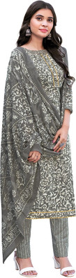 DRAVINAM Trends Pure Cotton Printed Salwar Suit Material