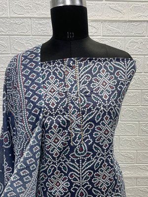 Nagi Textile Cotton Blend Printed Kurta & Palazzo Material