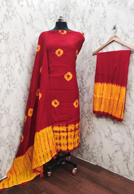 THIRA Chanderi Printed Salwar Suit Material