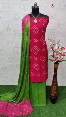 INITHI Viscose Rayon Printed Salwar Suit Material