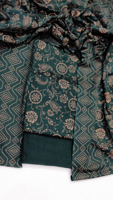 ACE COLLECTION Wool Printed Salwar Suit Material