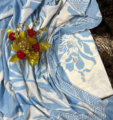EJS Pure Cotton Floral Print Salwar Suit Material