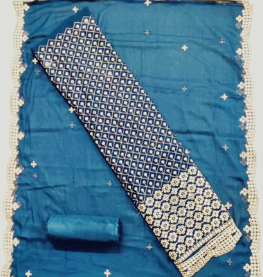 Stylebhawani Georgette Embroidered Salwar Suit Material