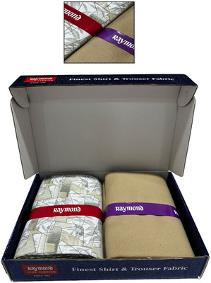 Raymond Cotton Blend Solid Shirt & Trouser Fabric